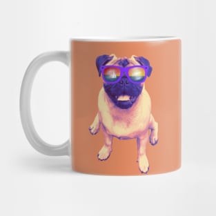 Beach Bum Pug Mug